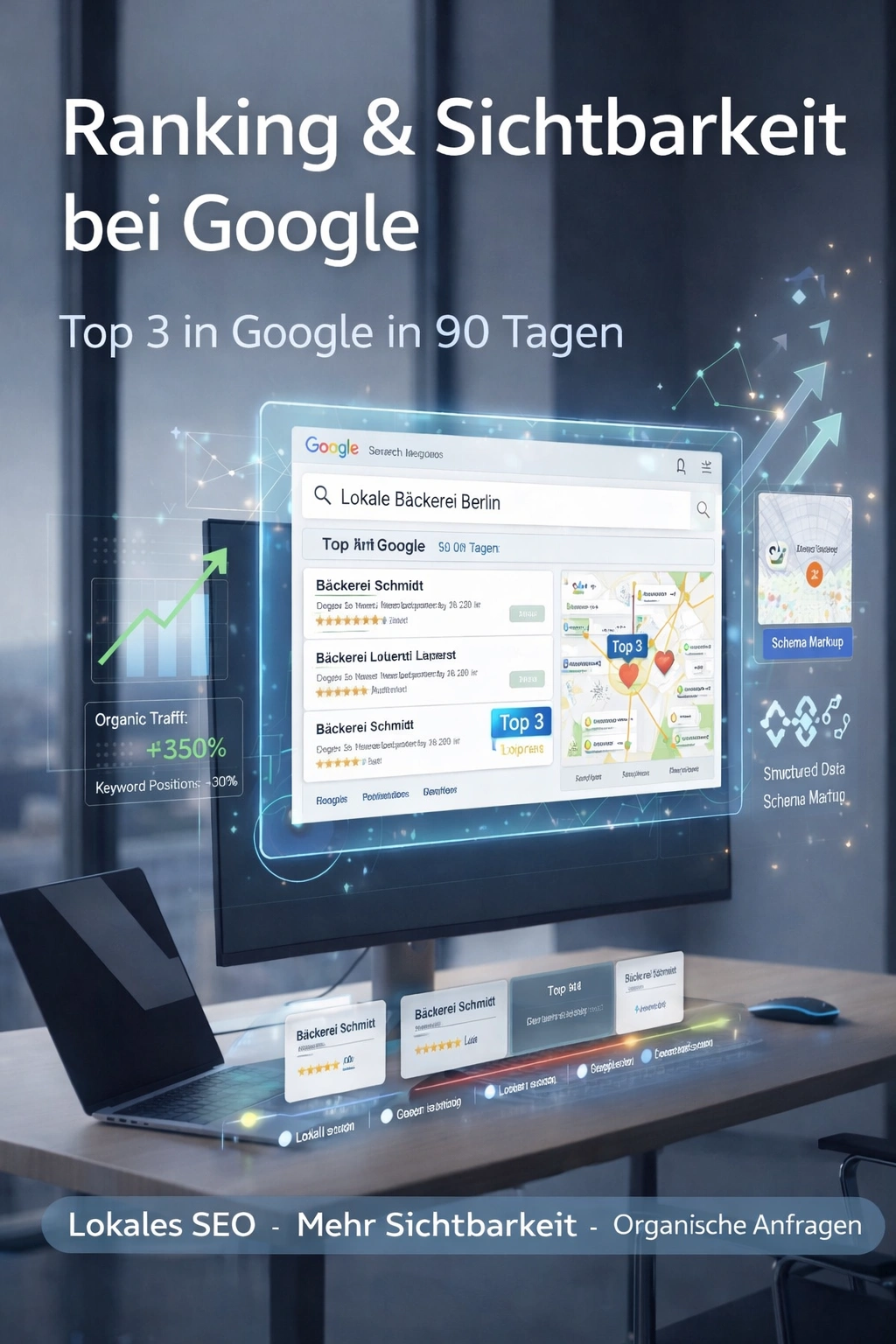 Top 3 in Google – SEO-Sichtbarkeit in der Suche